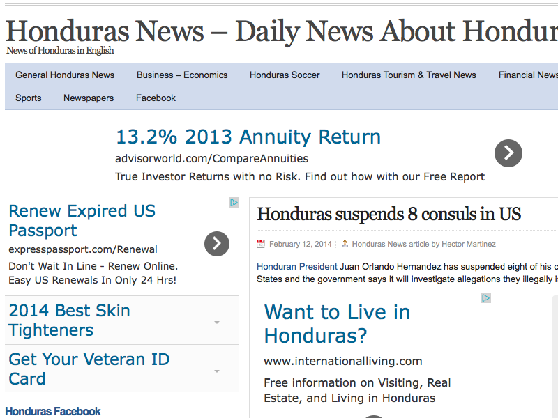 Honduran Government Revokes Consular Authority To Issue Illegal